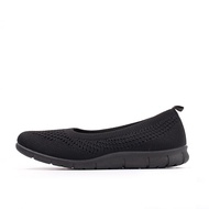 LARRIE Kasut Perempuan BLACK Stretchable Kasual Comfort Sneakers Women - L62013-TF01SV-1-BLACK