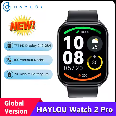Original Haylou Smart Watch 2 Pro 1.85in Screen IP68 Waterproof Sport Watch Health Monitor Fitness T