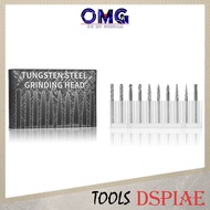 Tool Dspiae Tungsten Steel Grinding Head Set Carbide Rotary Burr Set GH-10 ES-P Grinder Drilling Pol