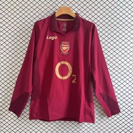 Retro Edition Arsenal 2005/06 Men‘S Arsenal Home Long Sleeve Football Jersey Shirt