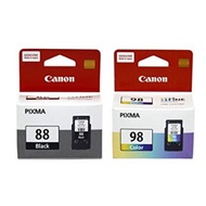 ** CANON PG-88 BLACK + CANON CL-98 COLOR = PG88 + CL98 combo For Canon E510, E500, E600, E610 Printe
