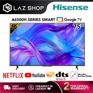 Hisense 75 Inch 4K UHD Google TV 75A6500H | Netflix & Youtube | Dolby Atmos Dolby Vision | Hisense T