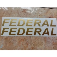 Federal Gold Cutting Bike Stickers 2pcs MTB Bike Stickers