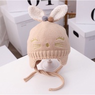 Bunny beanie hat (knitted bunny hat rabbit/)