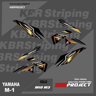 Mio m3 motorcycle striping sticker, yamaha motorcycle sticker, Racing M-1 variation sticker, TRANSPA
