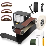Electric Mini Belt Sander 7-Speed Adjustable Polisher Grinder DIY Sanding Machine With 20pcs 330x30m