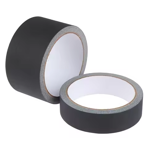 Black Gaffer Tape No Residue Non-reflective Easy Tear Book Repair Tape Matte High Quality Durable De