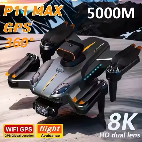P11 Pro Max Drone 8K 5G GPS Professional HD Aerial Photography Dual-Camera Obstacle Avoidanc Brushle