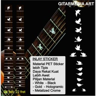 Sticker decal inlay Pigeon dove fretboard Guitar sticker inlay Electric Acoustic Guitar gbson dove e
