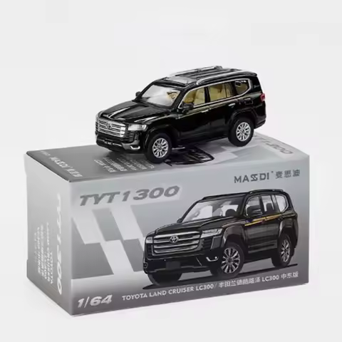 1:64 Scale TYT1300&TYT1301 Landcruiser LC300 Middle Eastern Version Alloy Car Mini Diecast Model Sou