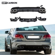 On sale Rear Bumper Lip Spoiler with Exhaust Tips for Mercedes Benz E Class W212 E350 E400 E63 AMG S