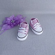 嬰兒針織短靴運動鞋匡威新生兒棉製成 knitted booties Converse sneakers for newborns made of cotton