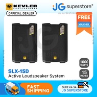 KEVLER SLX-15D 15" 1000W Full Range Active PA Loudspeaker (PAIR) with Class D Amplifier and DSP Controls, Built-In USB Port, FM and Bluetooth Function for Events and Gatherings | JG Superstore