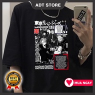 SALE Áo Phông Áo phông Tokyo Revengers : Haitani Rindou - Mikey Sano anime mẫu mới cực chât chất g
