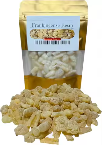 Intensely Aromatic Omani Frankincense: Hojari Premium Resin – Oil-Rich for Stress Relief Skincare Re