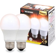 Iris Ohyama LED Bulb, 26mm Base Diameter, Wide Beam, Equivalent to 60W, Compatible with Sealed