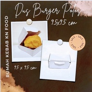 50 Pcs Burger Cardboard Box POLOS - Burger Packaging 50 pcsPOLOS