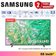 Samsung (55"/55 Inch) DU8000 4K Dynamic Crystal UHD Smart AI TV (2024) UA55DU8000KXXM Television