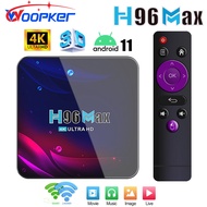 FVBGNHBVCS 4K HD TV Box H96 MAX V11 2.4G 5G Wifi BT4.0 Receiver Media Player HDR USB 3.0 4GB 32GB 64GB Smart Android 11 TV Box