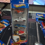 Hot Wheels Hot Rods 5 Gift Pack with Mid Mill, So Fine, Deuce Roadster, Metrorail Nash Metropolitan,