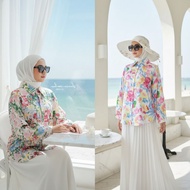 (A) Blouse Aloha Hawaii Beach Dress girl fashion Spring And Summer Floral Dress .PHOTOSHOOT.