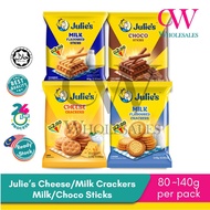Julie's Cheese Crackers Julie's Milk Flavoured Crackers Julie Milk Flavoured Sticks Julie's Choco St