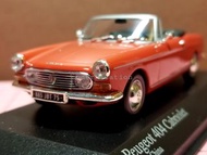 ▪1:43 Peugeot 404 Cabriolet 1962 (Red)    Minichamps  1/43 #400112630  (Limited 1 of 3024) 標致 プジョー40