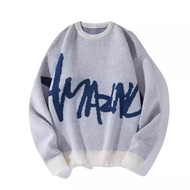 Bitsnbobs Knitwear Boxy Lyra Knitwear Jersey Knit Sweater