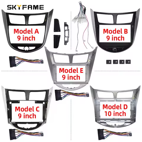 Car Frame Fascia Adapter Android Radio Dash Fitting Panel Kit For Hyundai Verna Accent Solaris i-25 