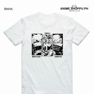 🥳 My Hero Academia เดอะมูฟวี่ 3 เสื้อยืดคอกลมแขนสั้น Cotton พิมพ์ลายกราฟฟิค เสื้อยืดผู้ชาย