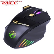Wireless Gng Mouse USB IMICE GW-X7 3200DPI Dual Mode Rechargeable 7 Keys 2.4Ghz Silent Mouse Bluetoo
