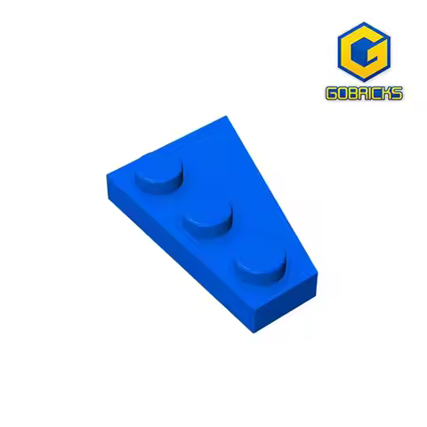 Gobricks 43723 10PCS Specila 2x3 Wedge Plate Parts Left Compatible With Assembles Modified Particles