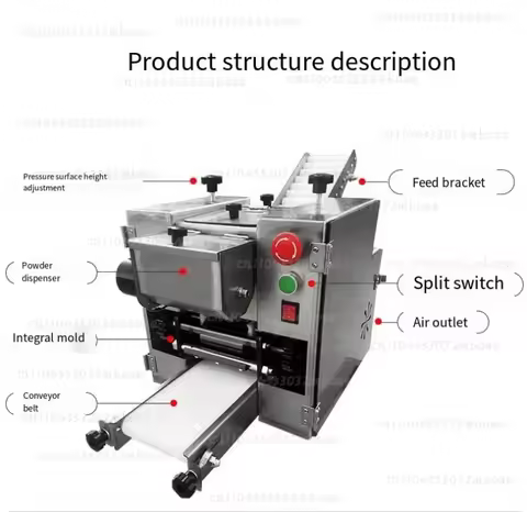 Automatic Dumpling Dough Wrapper Machine for Gyoza Empanada Tortilla Chapati Small round Square Gyoz