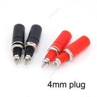 4mm Banana Socket Binding Post Nut Terminal Connector Plug panel Jack Nickel plated Electrical  MY29