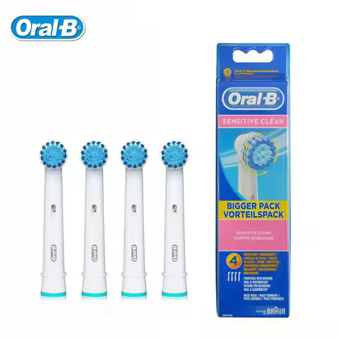 Oral B Vitality Electric Toothbrush Heads Sensitive Clean Gum Care Genuine Original EB17-4 Replaceme