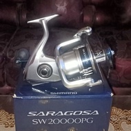 reel pancing Shimano saragosa new2020 SW20000PG bekas tapi baru