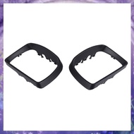 (Y W Z H)Abs Rear View Side Mirror Cover Trim Frame Decoration,Door Wing Mirror Cover For     X5 E53