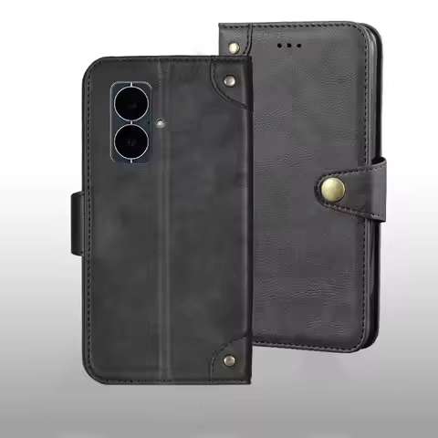 For Moondrop Miad 01 Case Metal Buckle Retro PU Leather Back Case Cover ConqueFor Moondrop Miad 01 F