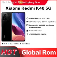 ™♝►Global Rom Redmi K40 5G Mobile Phone 12GB RAM 256GB ROM 6.67'' 120Hz E4 AMOLED Snapdagon 870 Ocat Core 48MP Triple Ca