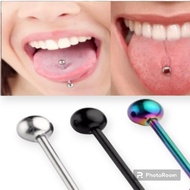 Barbell earrings, tongue barbell, stainless steel barbell, piercing barbell