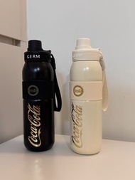 1 Price for 2 bottles !!!! GERM x Coca Cola Thermal Water Bottle cream white & black colour best for