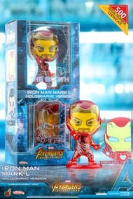 [清貨價] 全新未開 Hot Toys Cosbaby 全港限量500套 鐵甲奇俠 Mark L (仿全息影像版) COSBABY (S) 迷你珍藏人偶