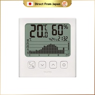 Tanita Digital Temperature and Humidity Meter with Graph TT-581 White, Dimensions: 10.7 cm (W) x 11 