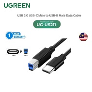 UGREEN USB 3.0 USB-C MALE TO BM USB-B MALE DATA CABLE, USB 3.0 TYPE-C TO TYPE-B PRINTER CABLE- 1 MET