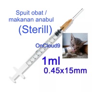 Spet Cat 1 ml | Syringe Injection Spetan cat dog bird | Spetan Animal feeding aids / kitten injectio