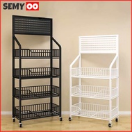 SEMYOO Chiki Rack Snack Rack Iron Rack Trolley Rack Grocery Goal Stacking Rack Shop Sales Snack Bask