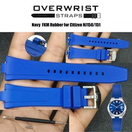 สายนาฬิกาแบบยางรุ่น FKM Rubber for Citizen NJ0150/NJ151