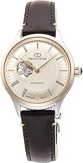 Orient RK-ND0010G Star Automatic Watch, Classic, Semi-Skeleton, Mechanical, Made in Japan, Open Heart, Ivory, champagne gold, Mechanical Automatic Watch (Hand Winding Included)