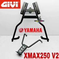 MONORACK GIVI ORIGINAL XMAX 250 V2 BLACK ACCESSORIES MOTOR TOPBOX BOX ALUMINIUM TONG MOTOR BOX GIVI YAMAHA HONDA