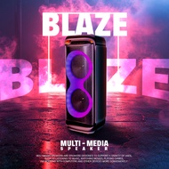 ลำโพงบลูทูธ SAAG รุ่น BLAZE Speaker ลำโพงปาร์ตี้ไร้สาย พร้อมไมค์ มีไฟ LED ลำโพงเสียงดี ลำโพงคาราโอเก